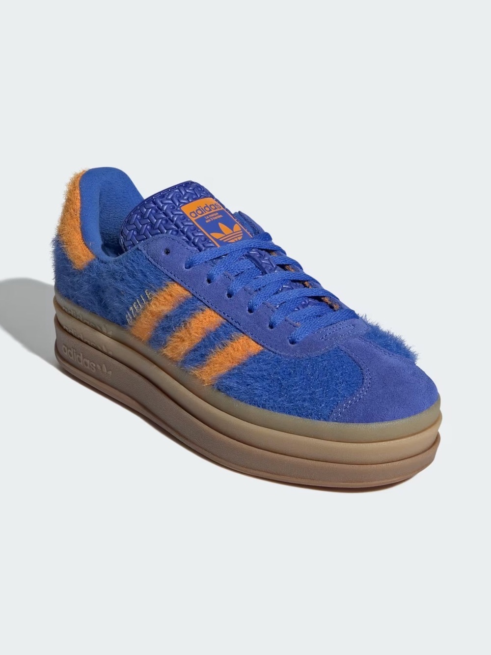 Adidas Gazelle Bold - Women's - Blue Orange - Picture 3 of 7